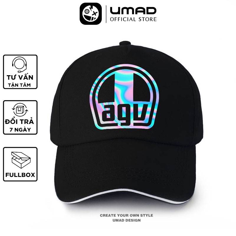 Nón kết UMAD unisex biker racing AGV hiệu ứng titan