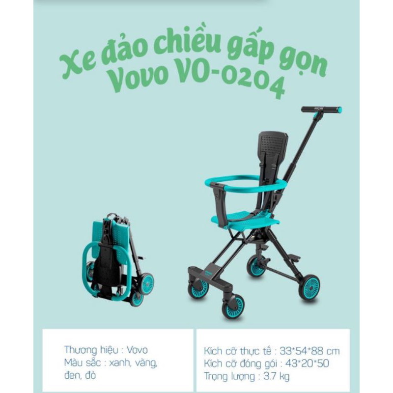 XE ĐẢO CHIỀU GẤP GỌN Vovo