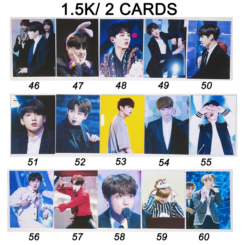 Sale set card hình của JUNGKOOK BTS