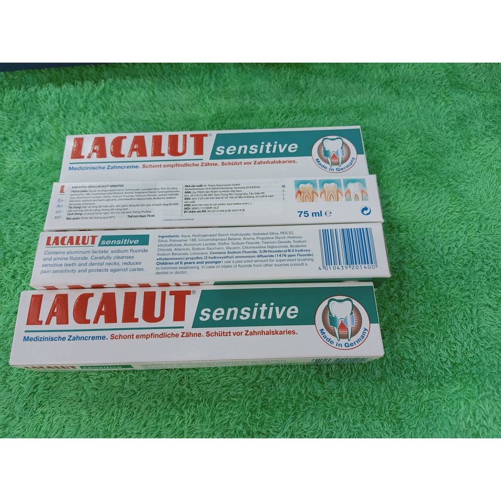 Kem đánh răng lacalut sensitive