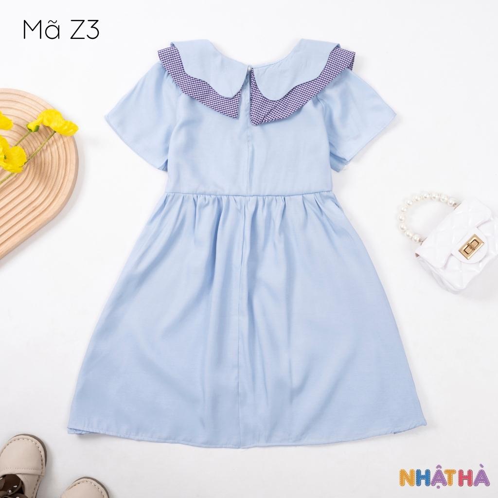 Váy bé gái Z3 mùa hè siêu mát thấm hút mồ hôi tốt size đại từ 12-43kg