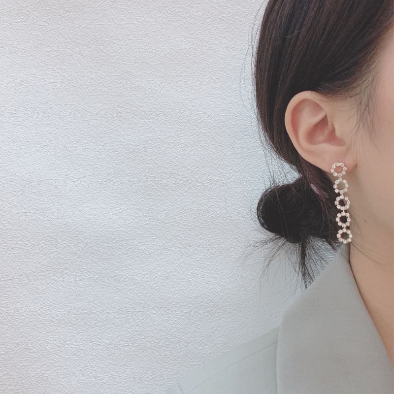 Hoa tai bạc S925 - Khuyên tai bạc S925 dáng dài Bling Bling cao cấp sang trọng ZaZa.accessories KT8075