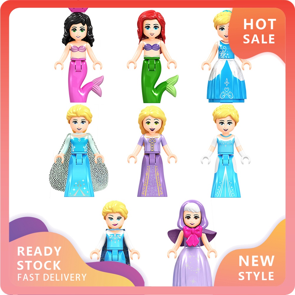 DISNEY Bộ Đồ Chơi Lắp Ráp Lego Hình Nàng Tiên Cá Cho Bé