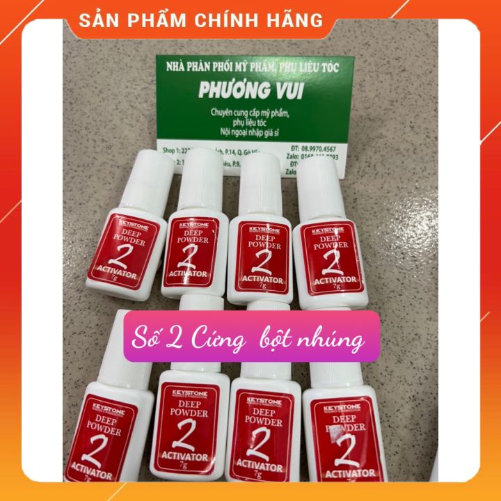 com bo bộ chai nước bát - top- cứng móng-và rửa cọ  bột nhúng keystone chai có cọ quét 7ml