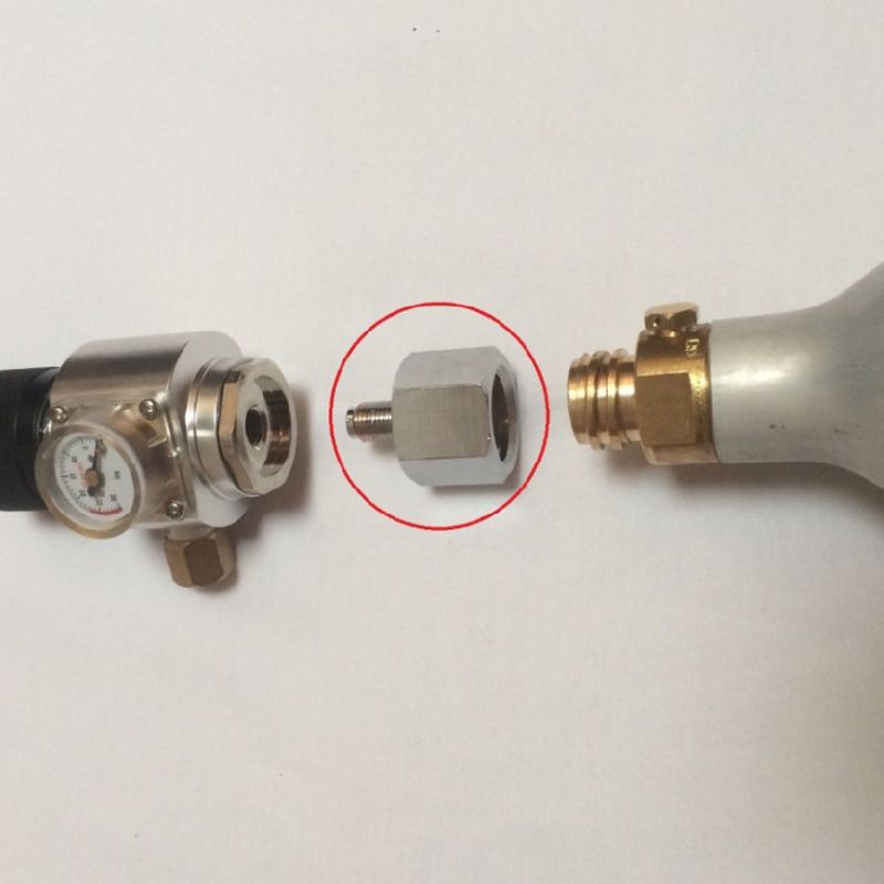 Đầu Chuyển Đổi Bình Nước TR21x4 Sang Mini Co2 Bằng Kim Loại