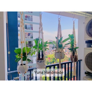 Giỏ treo cây macrame
