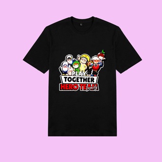 Áo thun in hình Play Together Hero Team màu đen trắng cực chất