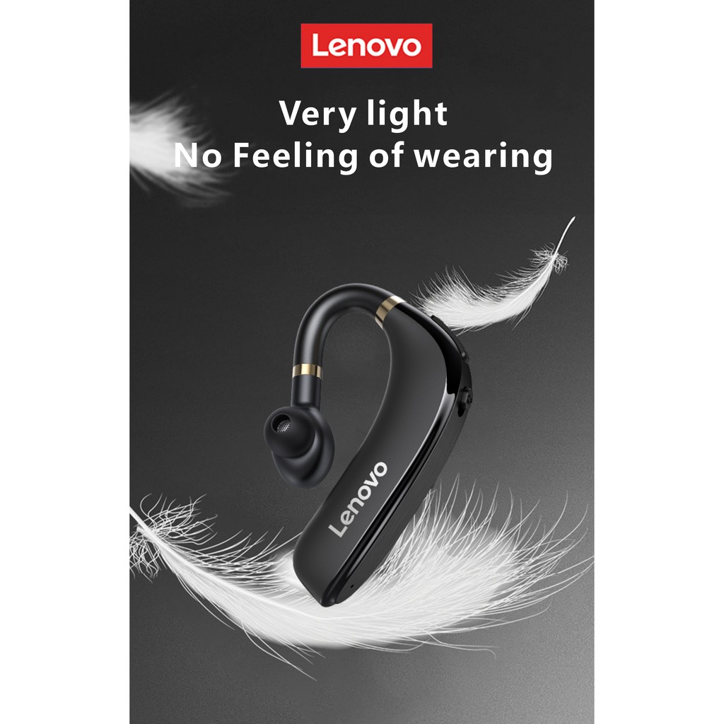 Tai Nghe Bluetooth 5.0 Không Dây Móc Vành Tai Giảm Tiếng Ồn Cho LENOVO HX106