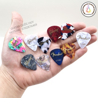 [0.73mm] Pick - phím gảy đàn Guitar - Thương hiệu Fender và Gibson
