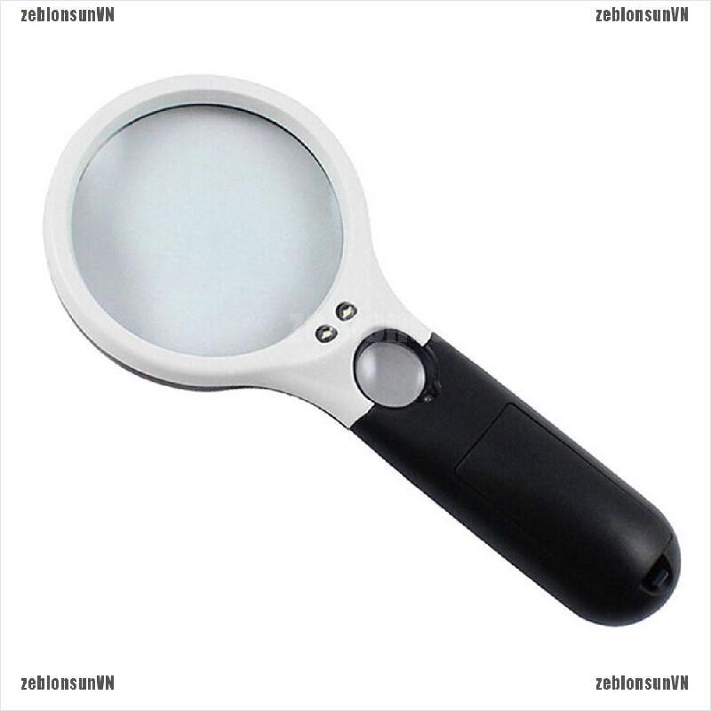 sun.vn Kính lúp cầm tay 45X gắn đèn LED dùng đọc sách ☀# | BigBuy360 - bigbuy360.vn