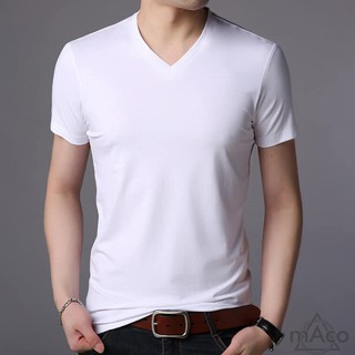 Áo phông cổ tim cho nam