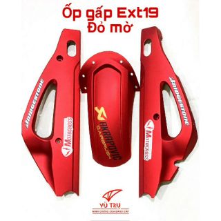 Ốp gấp xe Exciter 19 màu đỏ mờ lên xe bao đẹp hàng công ty
