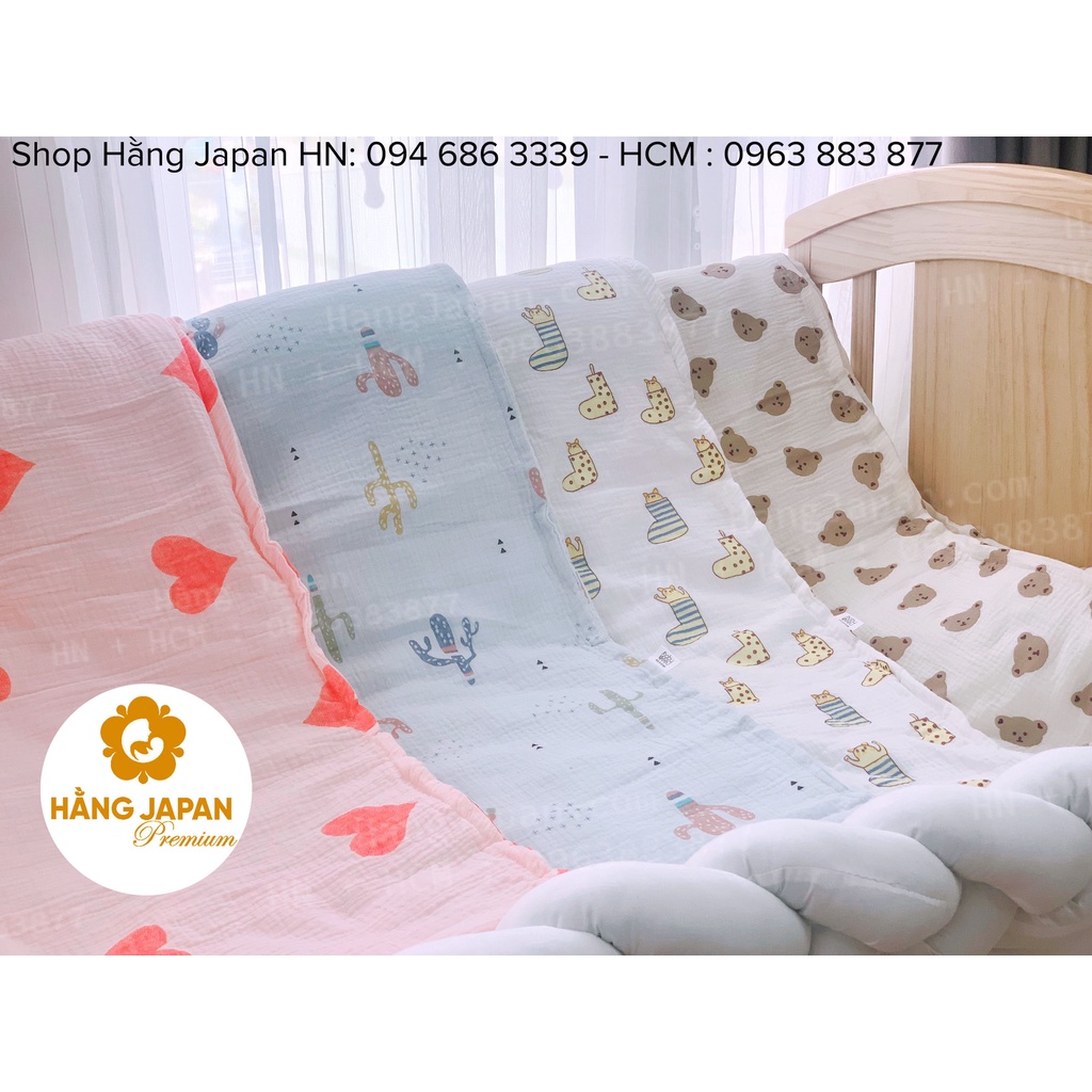 Chăn xô trần bông Babybee cho bé dày dặn ấm áp kích thước 1m*1.2m (ngẫu nhiên)