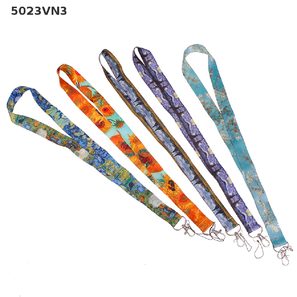 [EPVN] 1pcs Van Gogh Lanyards ID Badge Holder ID Card Pass Mobile Phone Straps Badge {EP}