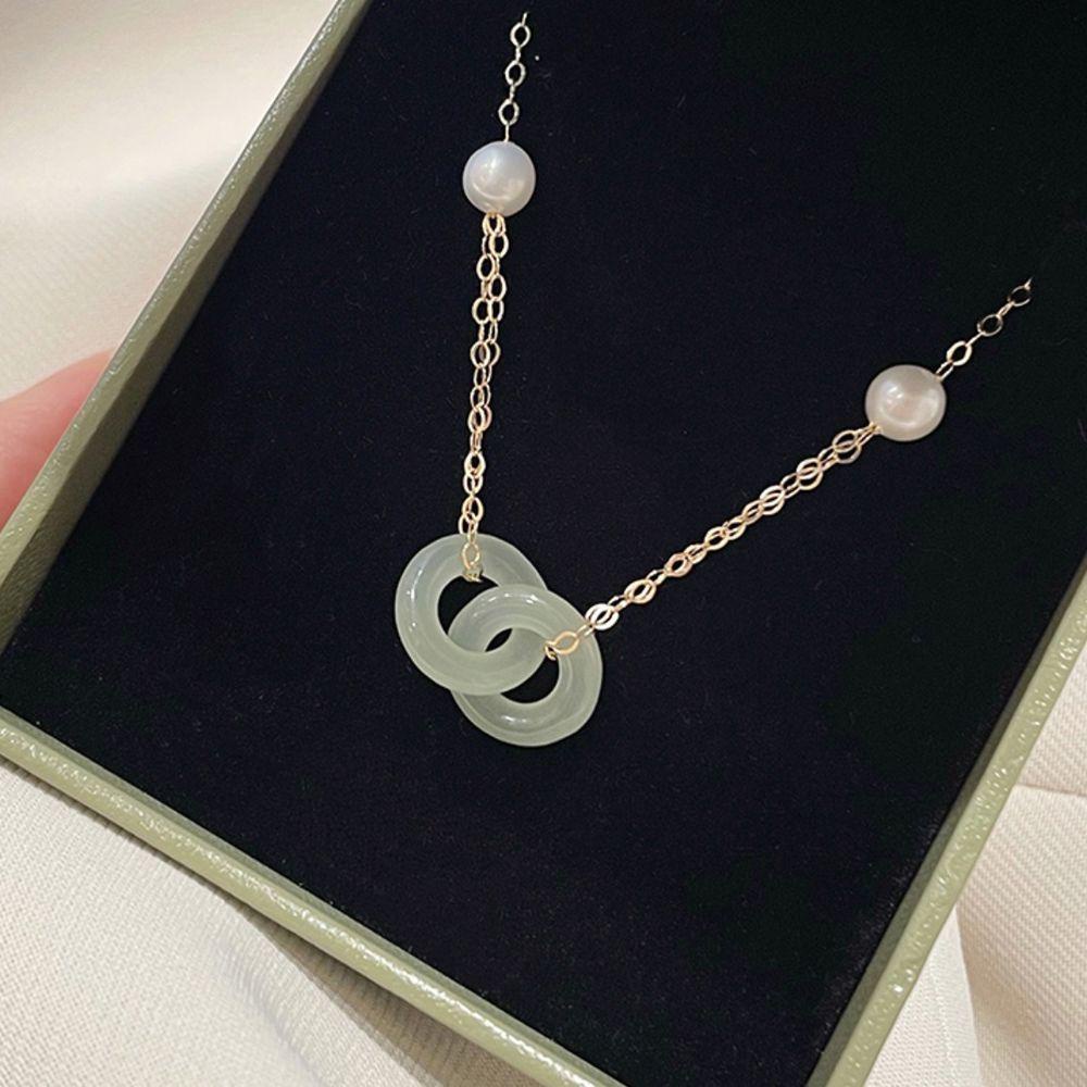 Vòng cổ/vòng đeo tay ngọc trai nhân tạo sang trọng thanh lịch cho nữ