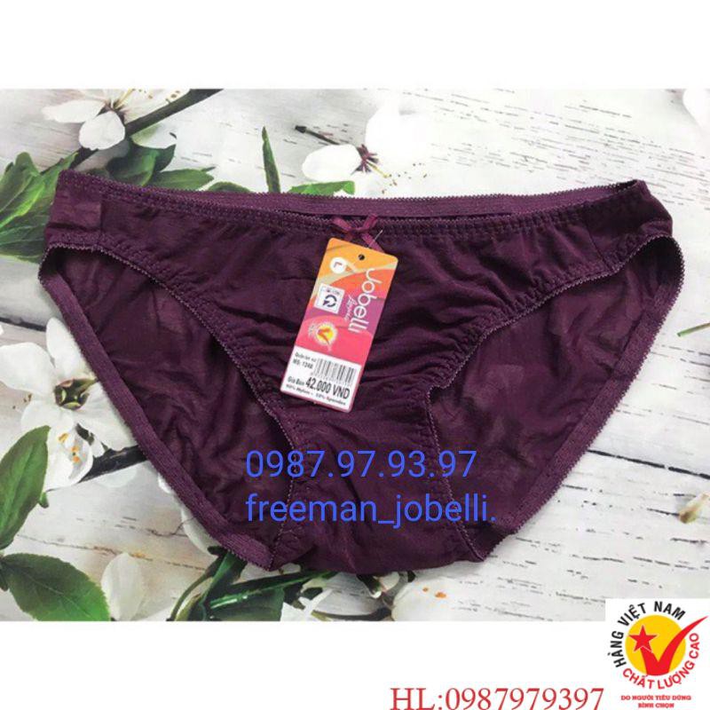 Quần xì nữ jobelli 1248,giá cty 49k- bán 35k,quần sịp nữ lưới lụa mịn màng dập hoa