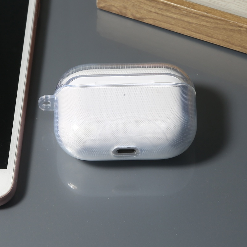 Vỏ Bảo Vệ Hộp Sạc Tai Nghe AirPods Pro Bằng TPU Trong Suốt Chất Lượng Cao