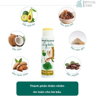 Son Dưỡng Môi Pizkie 4,5gr - Không Màu, Dùng Được Cho Trẻ Em Và Bà Bầu