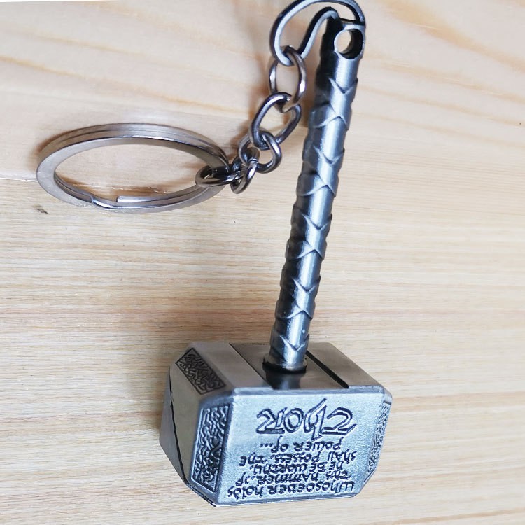 Móc khóa búa Thor - mạnh mẽ - cá tính- Bằng gang không lo gỉ sét