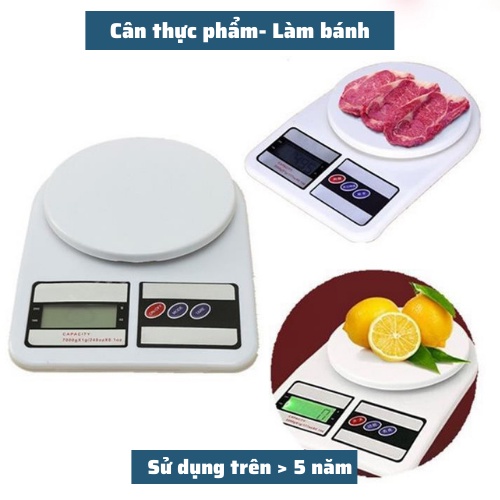 Cân Tiểu Ly  SF400 -Cân Điện nhà Bếp Định Lượng 1g - 10kg Độ Chính Xác Cao Nhỏ Gọn Làm Bánh Mini Cân tiêu li Pin AA