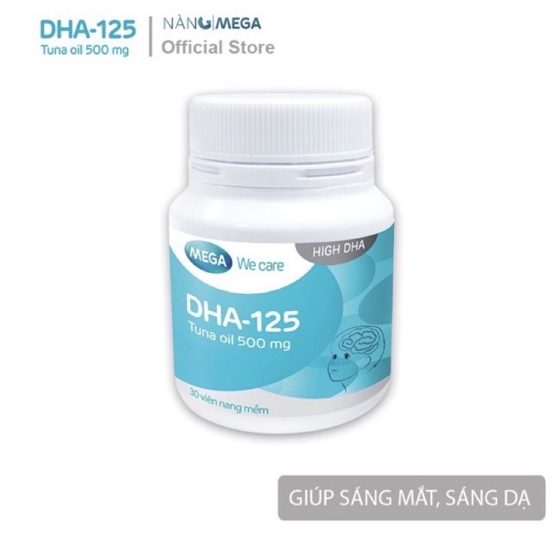 Dầu Cá Ngừ Fish Oil DHA 125mg Tuna Oil 500mg omega3 (phát triển thị giác,não bộ cho trẻ 2 tuổi trở lên,phụ nữ mang thai)