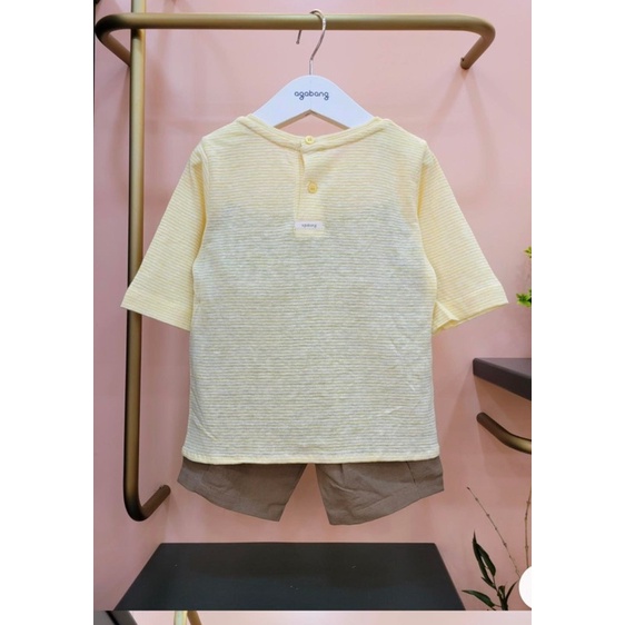 Set agabang xuất Hàn -Nhập Hàn agabang chất cotton thun lanh mùa hè