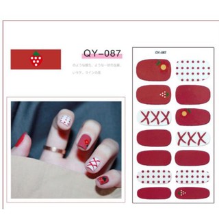 Sticker dán móng (Mẫu màu đỏ)