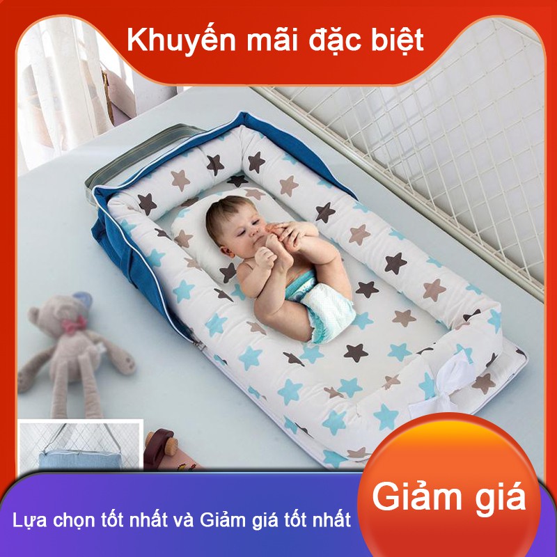 Nôi trẻ em cho giường Ghế xếp di động cho nôi trẻ sơ sinh Thoáng khí và làm tổ ngủ