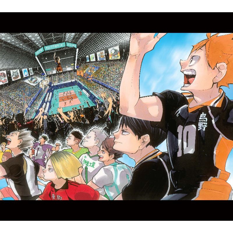 Truyện tranh Haikyu!! - Chàng Khổng Lồ Tí Hon Haicolor!! Phòng Triển Lãm Tranh Màu [Tặng Kèm 1 Bảng Sticker + 1 Poster]