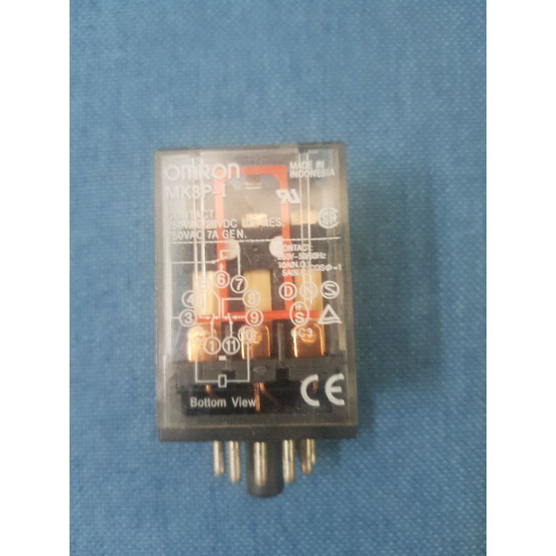 Rơle , Relay trung gian Omron 11 chân tròn 10A 12V - 24V - 110V -220V MK3P-I