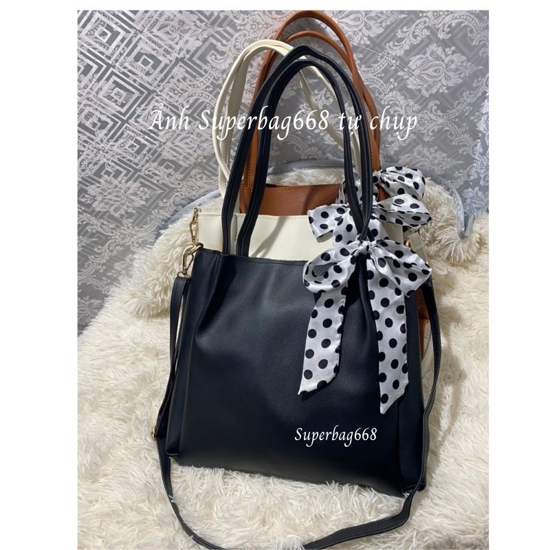 Túi Tone Nữ Đeo Chéo, Đeo Vai Công Sở Tặng Kèm Dây Đeo Dài SPB 408