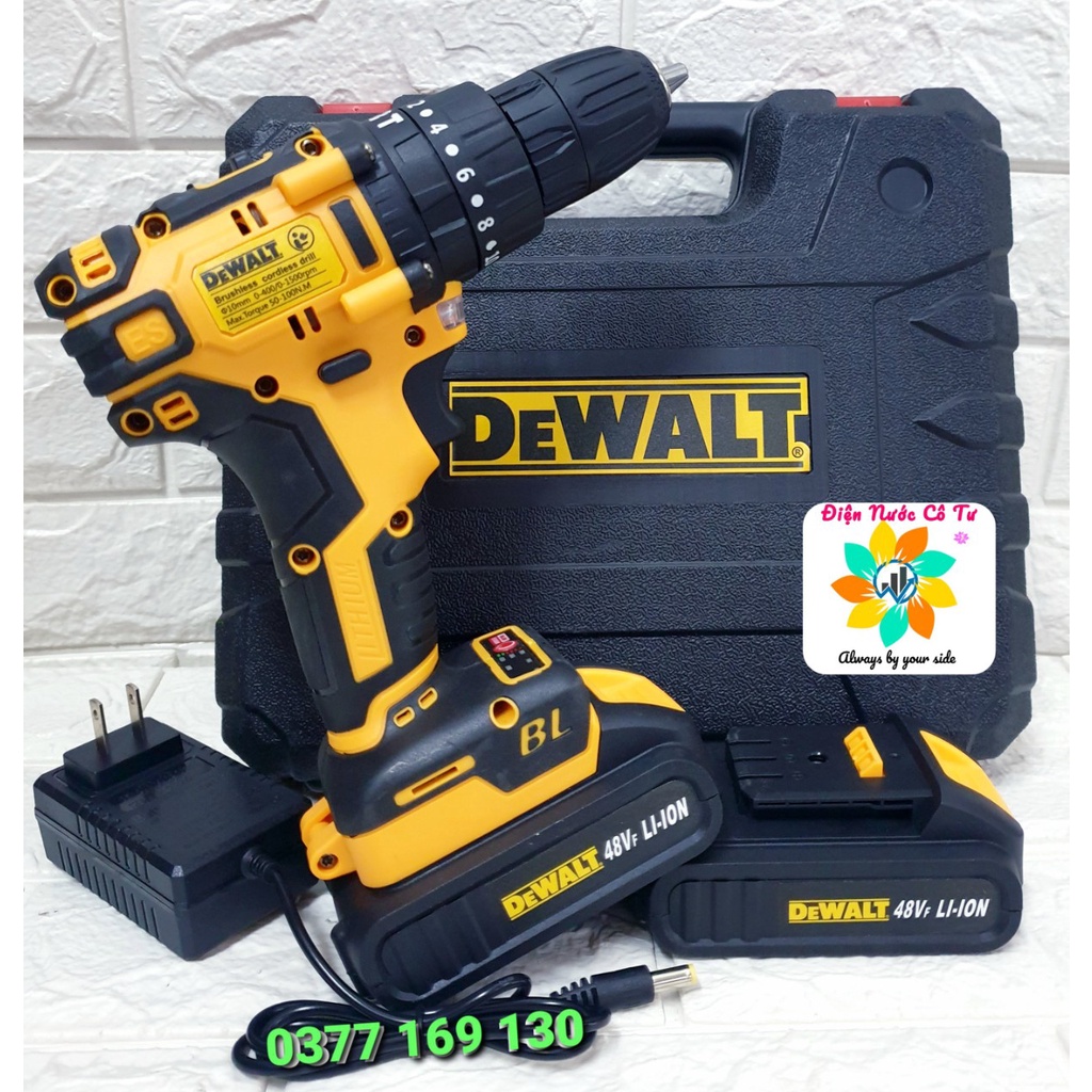 Máy Khoan Pin Cao Cấp MACAN 48V Không Chổi Than 3 Chức Năng Đủ Phụ Tiện Dụng