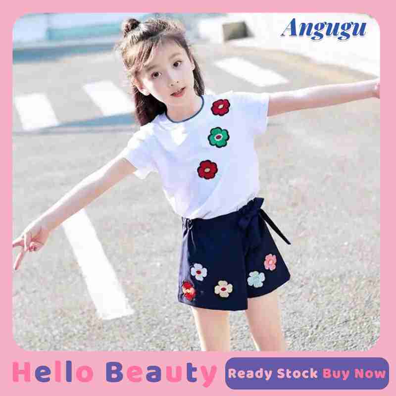 Bộ Áo + Quần Short Phong Cách Hàn Quốc Thời Trang Cho Bé Gái Từ 3 Đến 4 Đến 5 Đến 6 Đến 7 Đến 8 Đến 9 Đến 10 Đến 11 Đến 12 Tuổi 2022 Mới