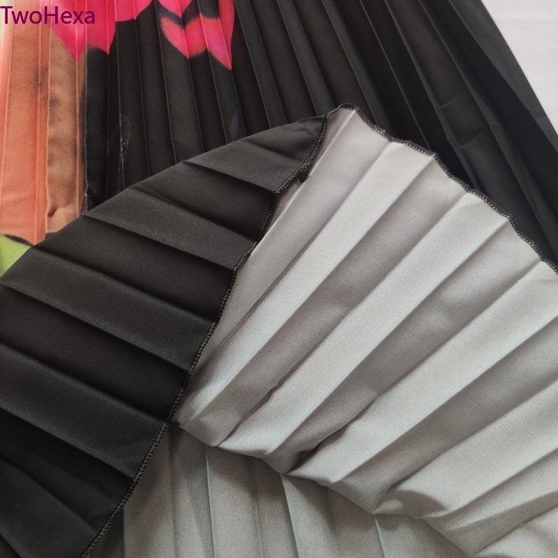 Chân Váy Tutu Dài Xếp Ly Lưng Cao Co Giãn In Họa Tiết Hoạt Hình Phong Cách Hồi Giáo Cho Nữ 2022