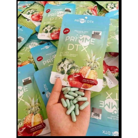 Khử mỡ giảm cân thải độc rau quả DETOX PRIMME DTX Thái Lan 60 viên