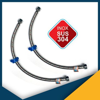 COMBO 2 Dây Cấp Nước Inox 304 Dài 60cm - Dây Cấp Máy Nước Nóng 9155