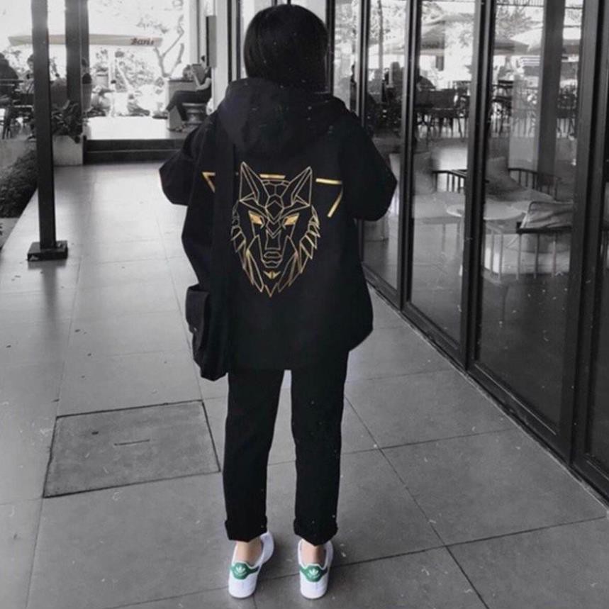 Áo khoác dù 2 lớp chống nắng form rộng in hình sư tử áo khoác đôi nam nữ Unisex chất lừ bao đẹp