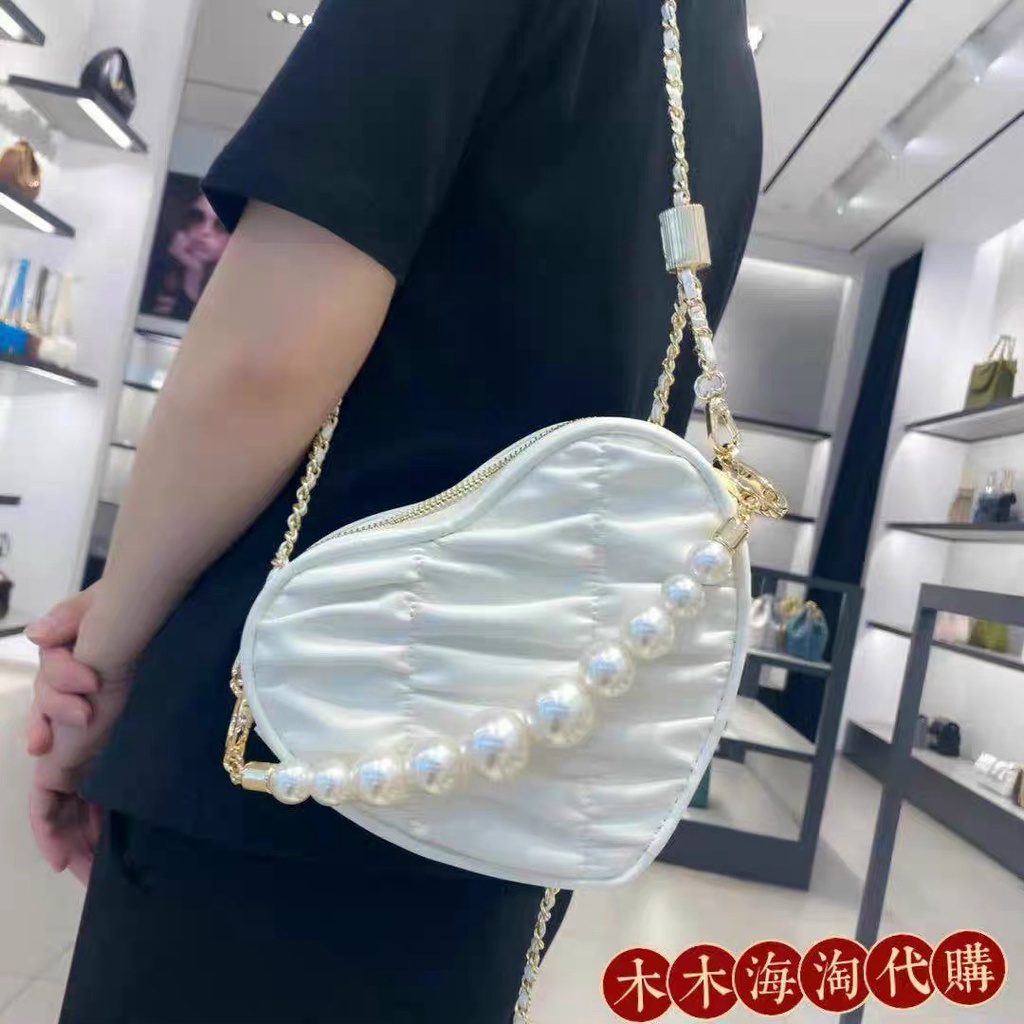 túi đeo chéo + cầm tay nữ hình trái tim CK2-50701221 size 18cm đủ màu