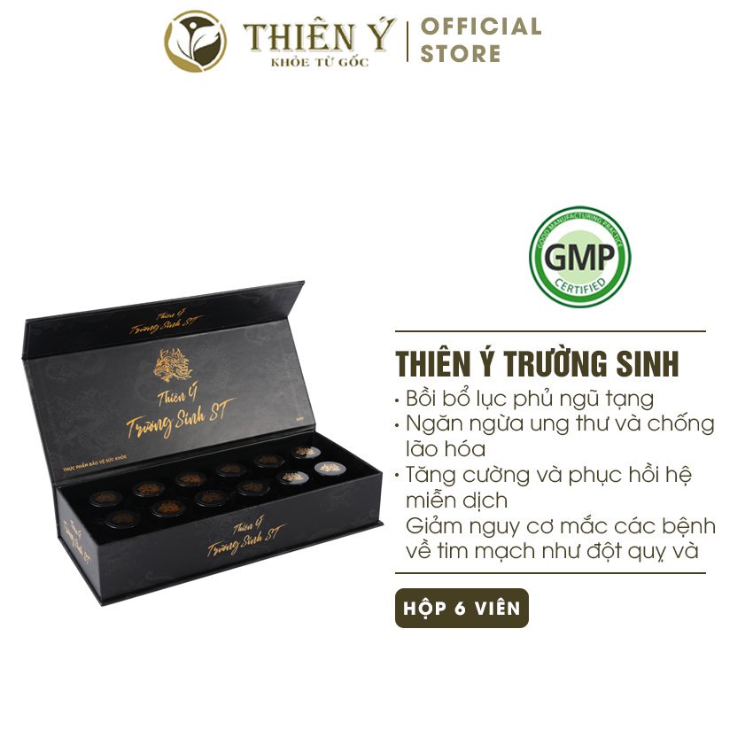 Viên Thải Độc Thiên Ý Trường Sinh Hộp 12 Viên ST TY01 Hỗ Trợ Thải Độc, Giảm Mệt Mỏi - Thiên Ý