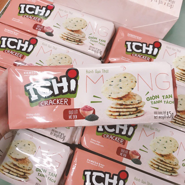 Thanh Hóa - BÁNH GẠO NHẬT ICHI GẠO LỨT MÈ ĐEN 85G