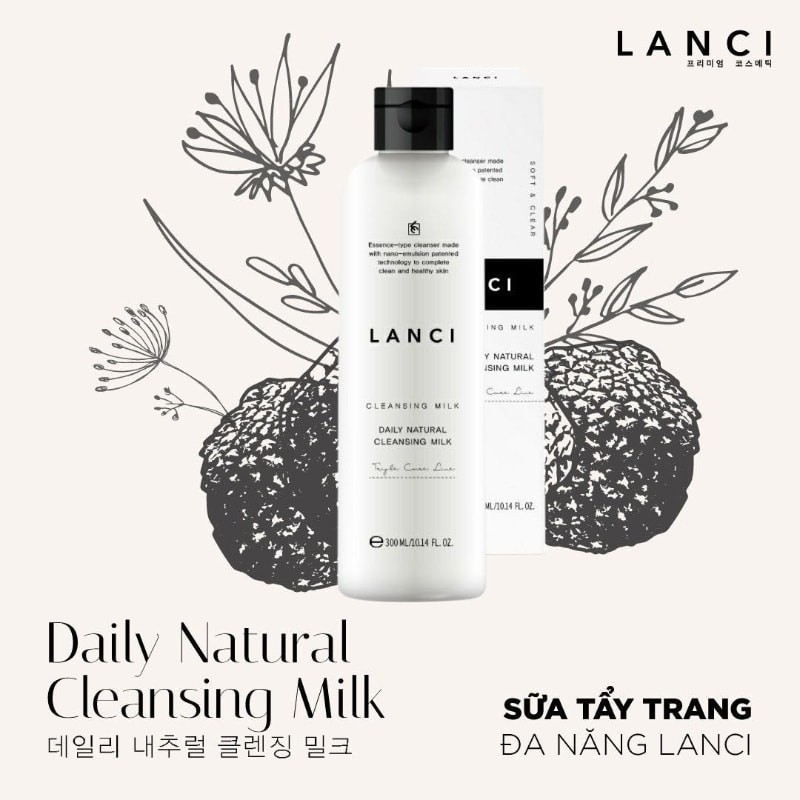 Sữa Tẩy Trang Lanci Daily Natutral Cleansing Milk