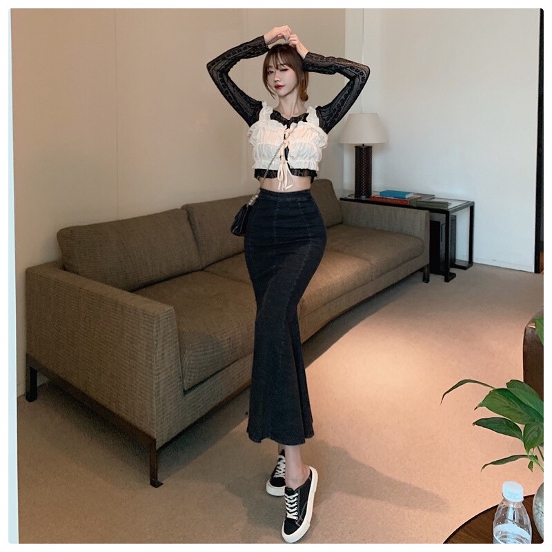 Chân Váy Jean Đuôi Cá Xẻ Tà - SOGI CV02 | BigBuy360 - bigbuy360.vn