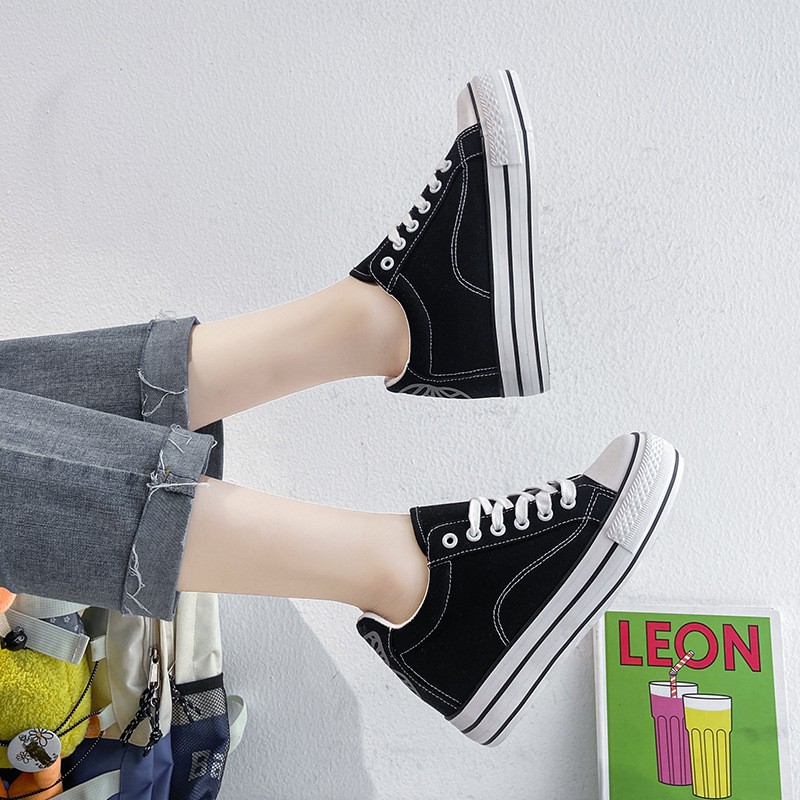 [ Mẫu Mới 2021 ] Giày vải Độn đế tăng siêu cao 6 CM hot 2021 Hàng chất lượng tốt