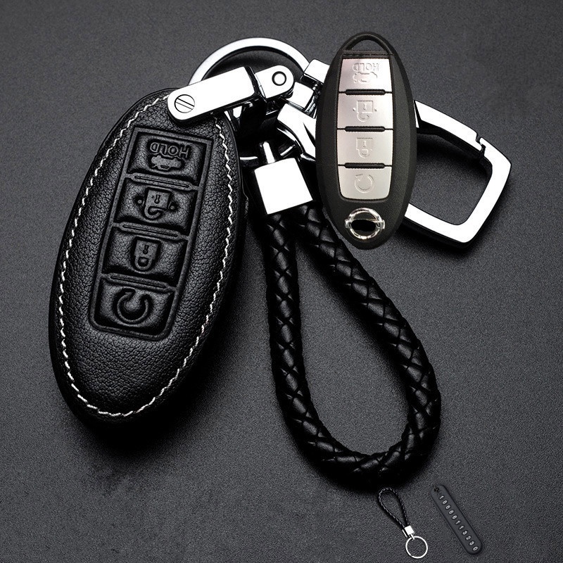 Bao Da Bảo Vệ Cho Chìa Khóa Xe Ô Tô Nissan Almera / Livina / Teana