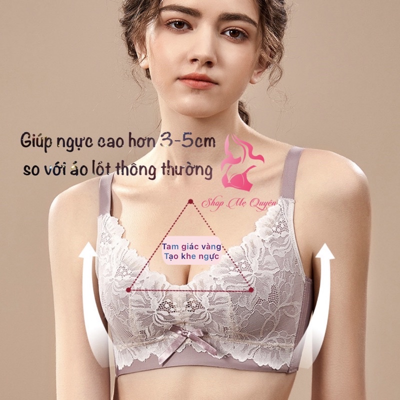 Áo lót nữ không gọng , áo ngực ren nâng ngực đệm mút thông hơi thoáng khí