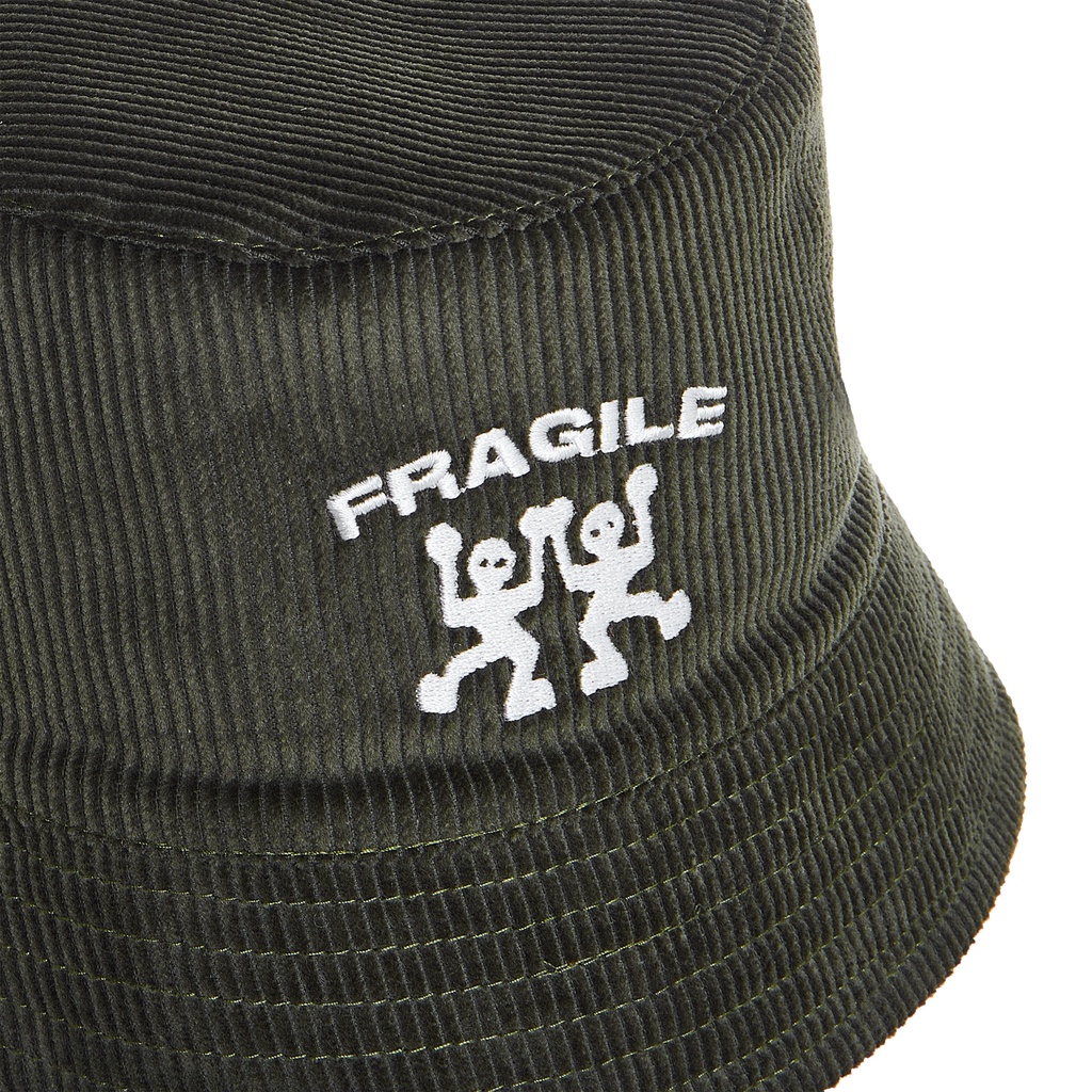 'Fragile' Bucket Hat / Olive