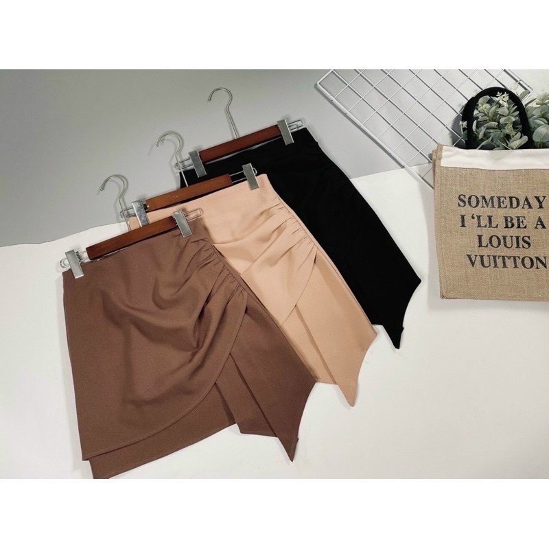 Chân váy chữ A nữ công sở phối vạt sang chảnh mặc đi học đi làm đi chơi,phối đồ cực xinh trẻ trung năng động | BigBuy360 - bigbuy360.vn