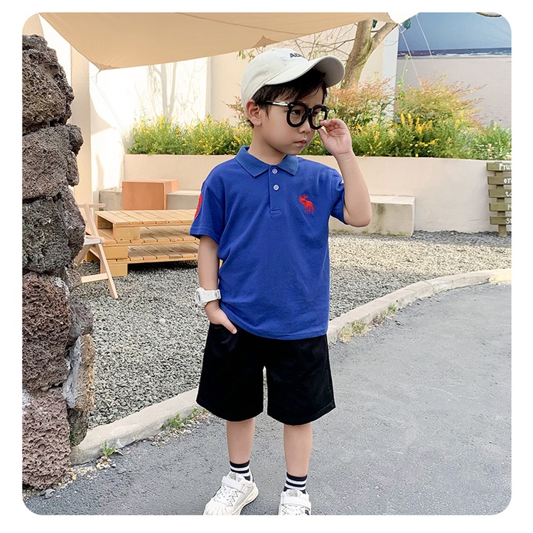 Áo polo bé trai cao cấp chất vải cá sấu 100% cotton mềm mịn an toàn cho da bé