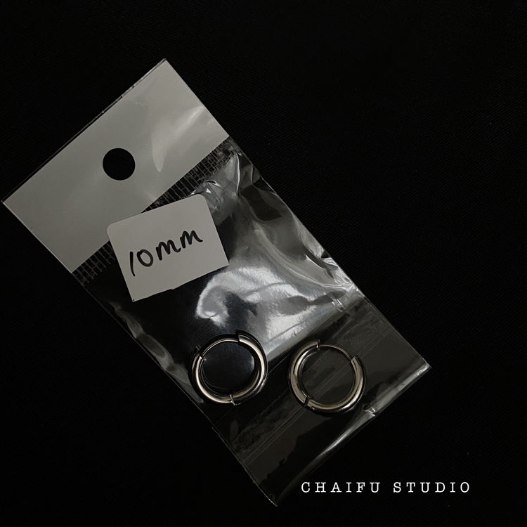 Khuyên tai bằng thép không gỉ đơn giản phong cách retro