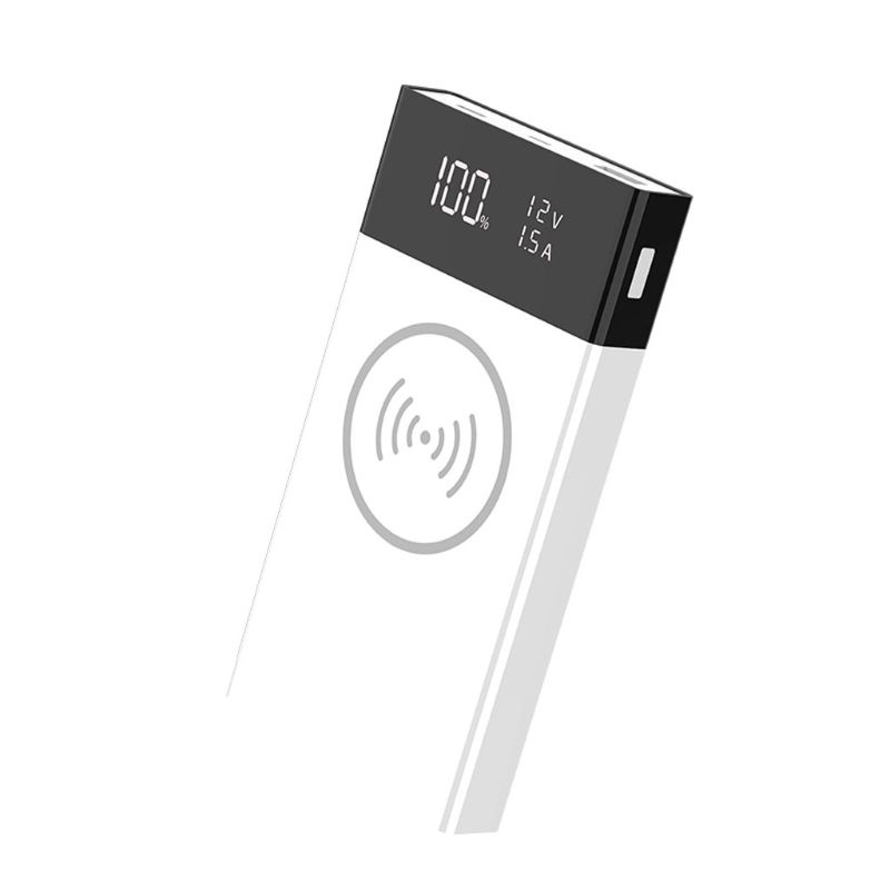 Hộp Sạc Nhanh Không Dây Qi QC3.0 USB Type C PD 6x 18650 Cho Điện Thoại Di Động